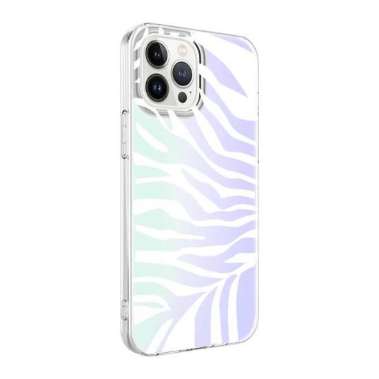 iPhone Uyumlu 13 Pro Max Kılıf Zore M-Blue Desenli Kapak