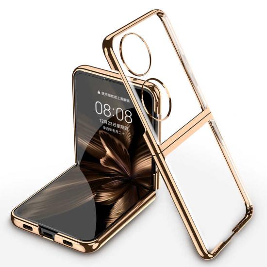Huawei Uyumlu P50 Pocket Kılıf Zore Kıpta Kapak