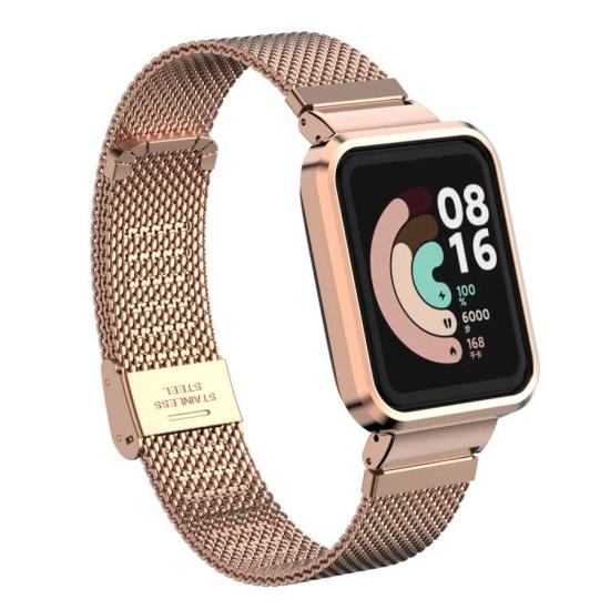 Xiaomi Uyumlu  Redmi Watch (Mi Watch Lite) Zore KRD-59 Metal Kordon