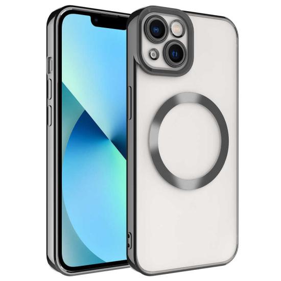 iPhone Uyumlu 13 Kılıf M-safe Wireless Şarj Özellikli Zore Setro Silikon