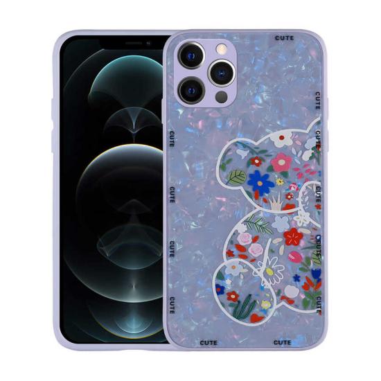 iPhone Uyumlu 13 Pro Kılıf Desenli Sert Silikon Zore Mumila Kapak