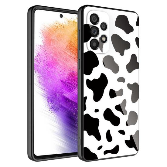 Galaxy Uyumlu A13 4G Kılıf Kamera Korumalı Desenli Sert Silikon Zore Epoksi Kapak