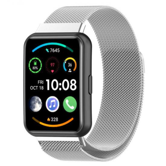 Huawei Uyumlu Watch Fit 2 Zore KRD-01 Metal Kordon