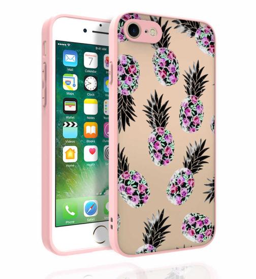 iPhone Uyumlu 7 Kılıf Desenli Kamera Korumalı Parlak Zore Nora Kapak