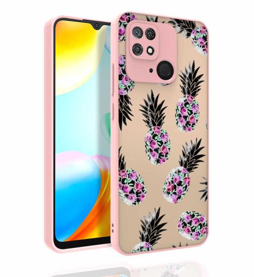 Xiaomi Uyumlu  Redmi 10C Kılıf Desenli Kamera Korumalı Parlak Zore Nora Kapak