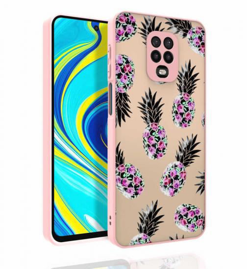 Xiaomi Uyumlu  Redmi Note 9S Kılıf Desenli Kamera Korumalı Parlak Zore Nora Kapak