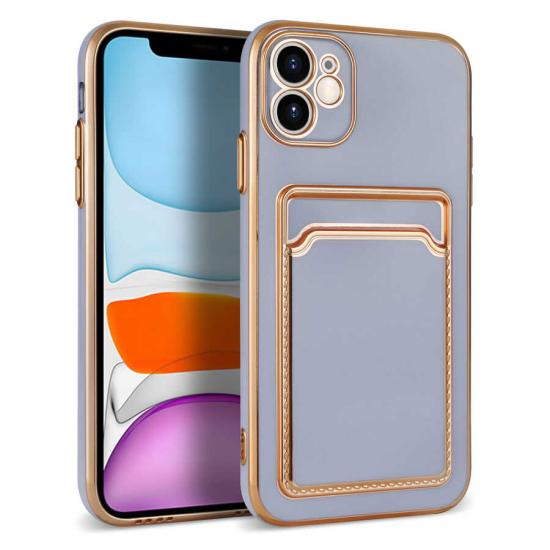 iPhone Uyumlu 12 Kılıf Zore Bark Kartlıklı Kapak