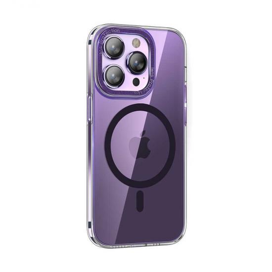 iPhone Uyumlu 14 Pro Kılıf M-safe Şarj Özellikli Sert PC Zore Fuya Kapak