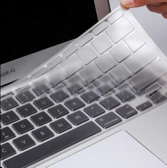 Macbook Uyumlu Air 13’ 2017 A1466 Zore Klavye Koruyucu Şeffaf Silikon Ped
