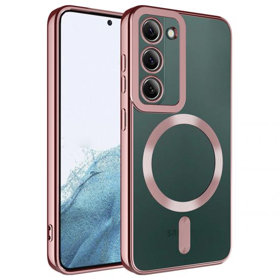 Galaxy Uyumlu S23 Kılıf M-safe Wireless Şarj Özellikli Zore Setro Silikon