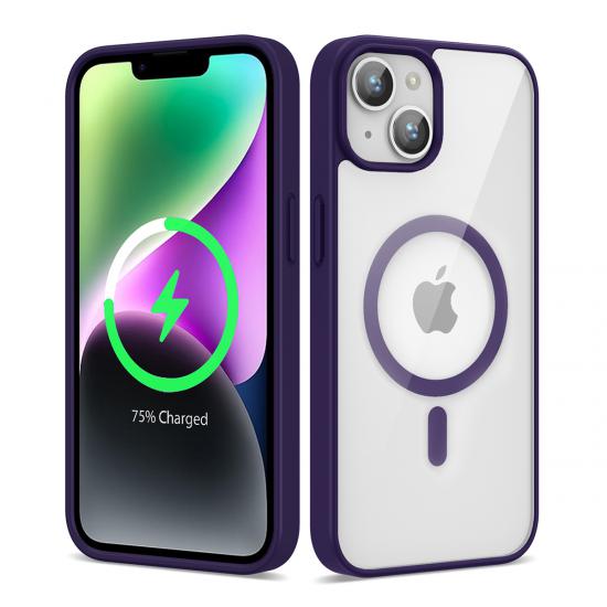 iPhone Uyumlu 14 Kılıf M-safe Wireless Şarj Özellikli Silikon Zore Ege Kapak