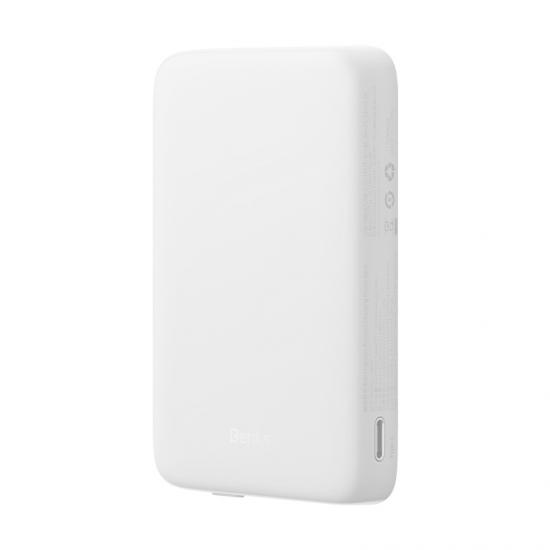 Benks MP07 Magsafe Magnetik İnce Tasarımlı Powerbank 10000mAh iPhone 12-13-14 Serisi-Beyaz