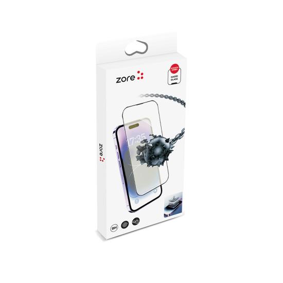 iPhone Uyumlu 14 Pro Zore Hizalama Aparatlı Hadid Cam Cam Ekran Koruyucu