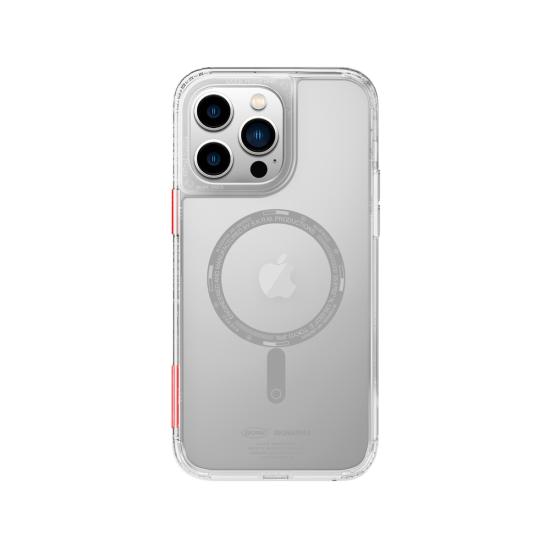 iPhone Uyumlu 14 Pro Kılıf SkinArma Şeffaf Airbag Tasarımlı M-safe Şarj Özellikli Saido Kapak