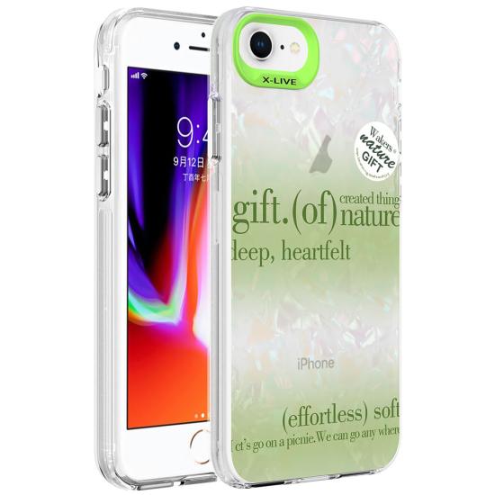 iPhone Uyumlu 8 Kılıf Mermer Desenli Zore Marbello Kapak