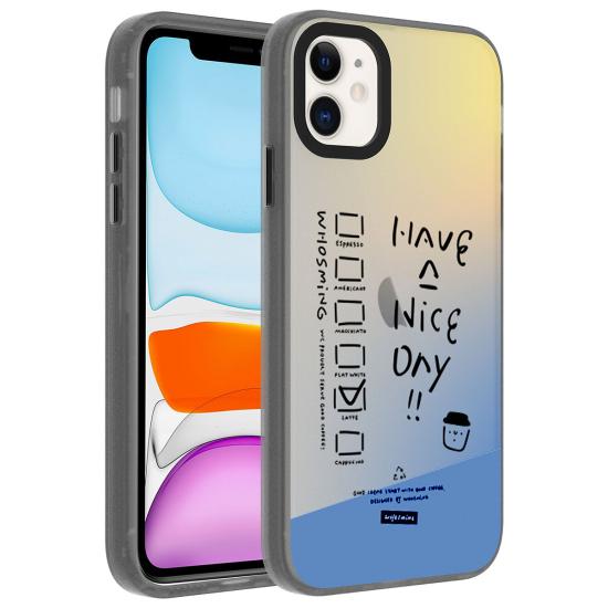 iPhone Uyumlu 11 Kılıf Desenli Zore Dragon Sert Kapak