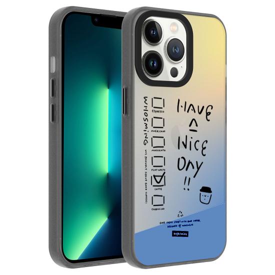 iPhone Uyumlu 13 Pro Kılıf Desenli Zore Dragon Sert Kapak