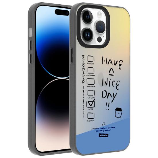 iPhone Uyumlu 14 Pro Kılıf Desenli Zore Dragon Sert Kapak