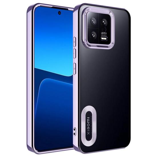 Xiaomi Uyumlu  Mi 13 Kılıf Kamera Korumalı Logo Gösteren Zore Omega Kapak