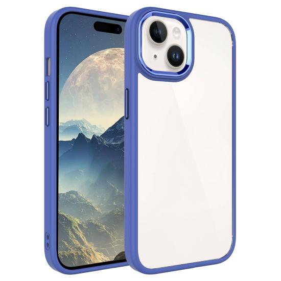 iPhone Uyumlu 15 Kılıf Zore Krom Kapak