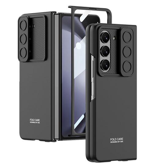 Galaxy Uyumlu Z Fold 5 Kılıf Kamera Korumalı Zore Kıpta Sürgülü Kapak