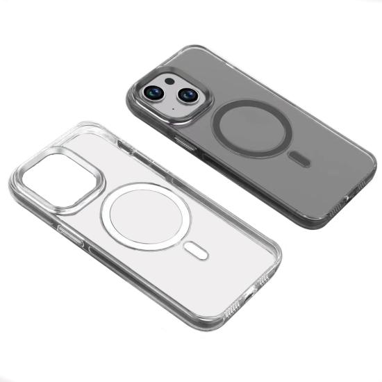 iPhone Uyumlu 15 Plus Kılıf Zore Wireless Şarj Özellikli Şeffaf Efsane Kapak