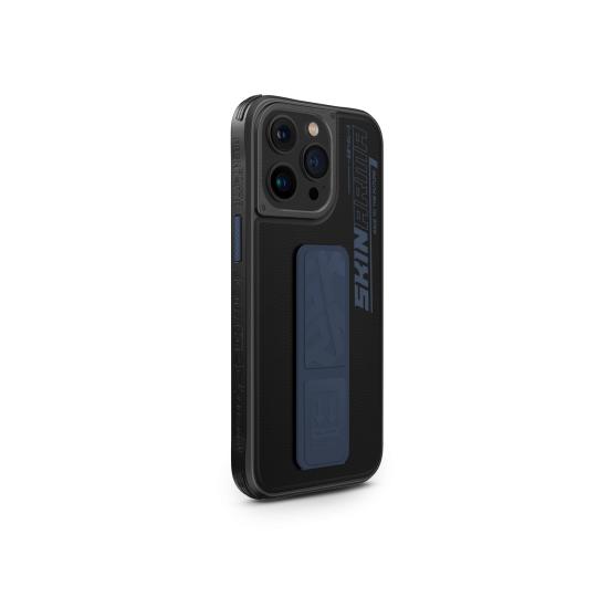 iPhone Uyumlu 15 Pro Kılıf SkinArma Standlı Deri Görünümlü Slate Kapak
