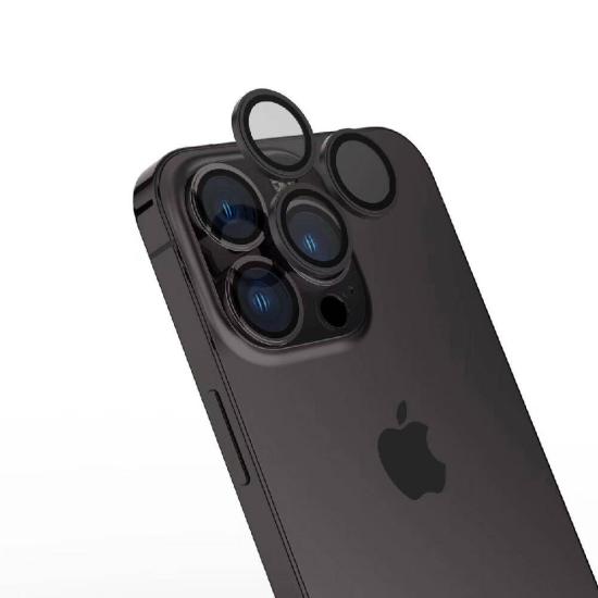 iPhone Uyumlu 15 Pro Max Zore Safir CL-15 Parmak İzi Bırakmayan Anti-Reflective Kamera Lens Koruyucu