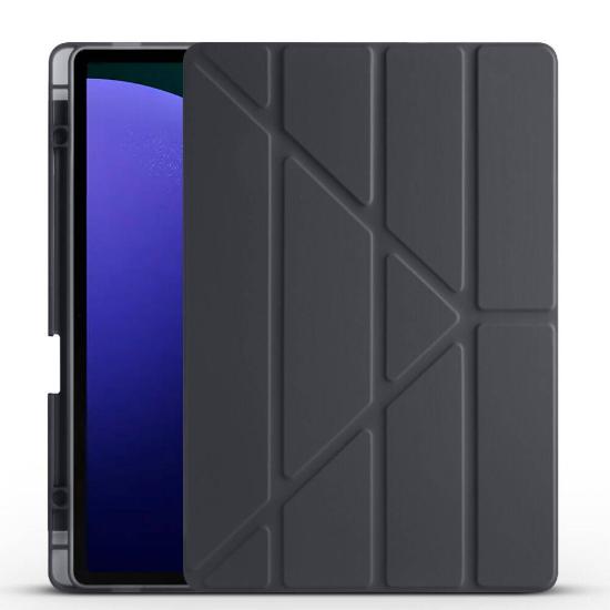 Galaxy Uyumlu Tab S9 Plus Kılıf Zore Tri Folding Kalem Bölmeli Standlı Kılıf