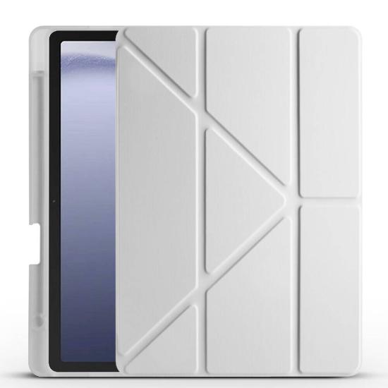 Galaxy Uyumlu Tab A9 Plus Kılıf Zore Tri Folding Kalem Bölmeli Standlı Kılıf