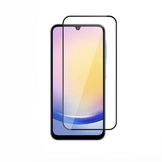 Galaxy Uyumlu A25 Zore Kenarları   Dayanıklı Cam Ekran Koruyucu