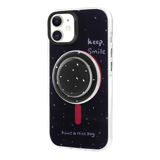 iPhone Uyumlu 11 Kılıf M-safe Şarj Özellikli Tak-Çıkar Pop Soketli Zore Tiktok Kapak