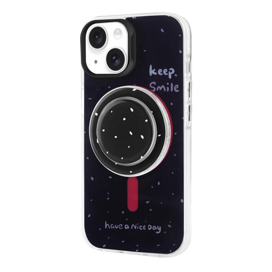 iPhone Uyumlu 14 Kılıf M-safe Şarj Özellikli Tak-Çıkar Pop Soketli Zore Tiktok Kapak