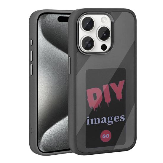 iPhone Uyumlu 15 Pro Kılıf Ekranı Yansıtan Zore Akıllı NFC Kapak