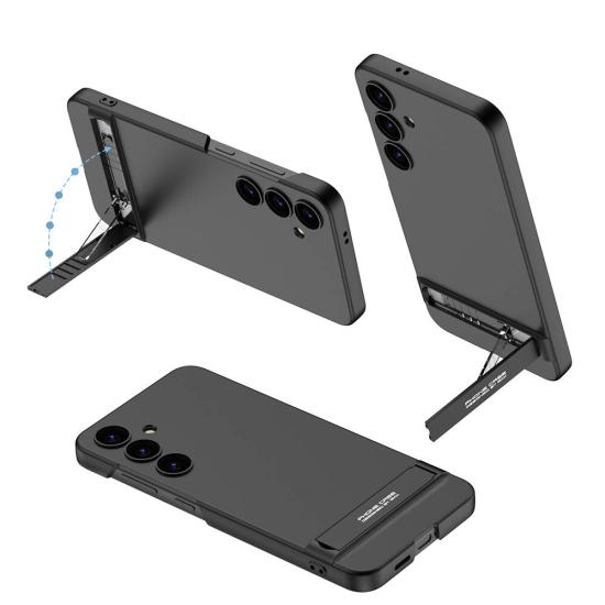 Galaxy Uyumlu S24 Kılıf Zore Kamera Korumalı Dikey Standlı Ays Kapak