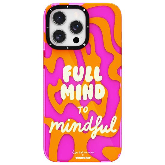 iPhone Uyumlu 14 Pro Kılıf Yazı Desenli Youngkit Mindfulness Serisi Kapak