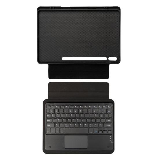 Galaxy Uyumlu Tab S9 Zore Border Keyboard Bluetooh Bağlantılı Standlı Klavyeli Tablet Kılıfı