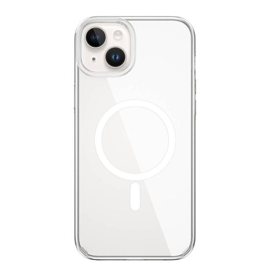 iPhone Uyumlu 15 Plus Kılıf Wiwu BC-022 Magsafe Şarj Özellikli Şeffaf Transparan Kapak