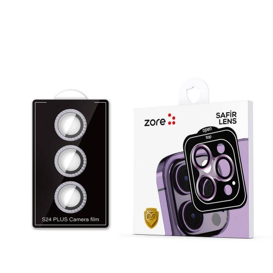 Galaxy Uyumlu S24 Plus Zore Diamond Kamera Lens Koruyucu Cam Filmi