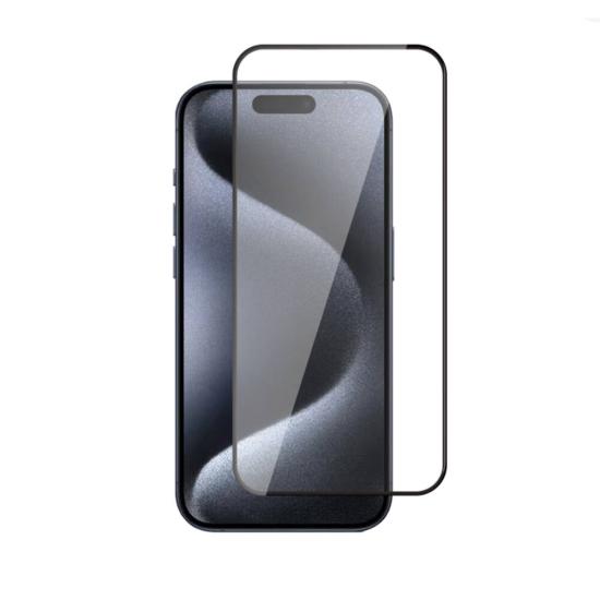 iPhone Uyumlu 15 Pro Zore 3D Rika Temperli Cam Ekran Koruyucu