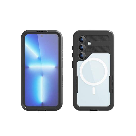 Galaxy Uyumlu S24 Plus M-safe Şarj Özellikli 1-1 Su Geçirmez Kılıf