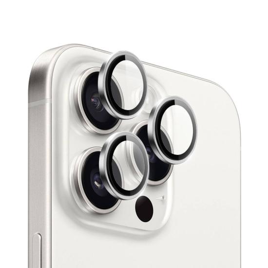 iPhone Uyumlu 15 Pro Wiwu LG-003 Lens Guard Çizilmeye Karşı Dayanıklı Safir Kamera Lens Koruyucu