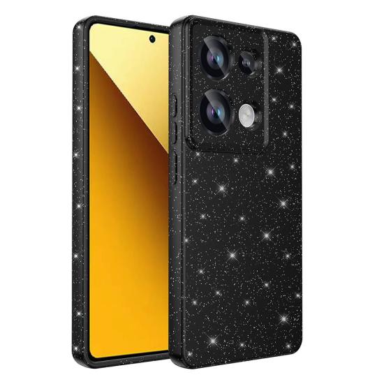 Xiaomi Uyumlu  Redmi Note 13 Pro 4G Kılıf Kamera Korumalı Simli Lüks Zore Koton Kapak