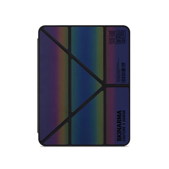 iPad Uyumlu Air 11 2024 Kılıf SkinArma Holografik Tasarımlı Arkası Şeffaf Çıkarılabilir Magnetik Kira Kobai Kılıf