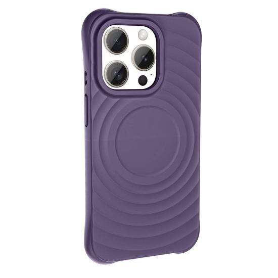 iPhone Uyumlu 15 Pro M-safe Şarj Özellikli Airbagli Mat Görünümlü Zore Hepi Kapak