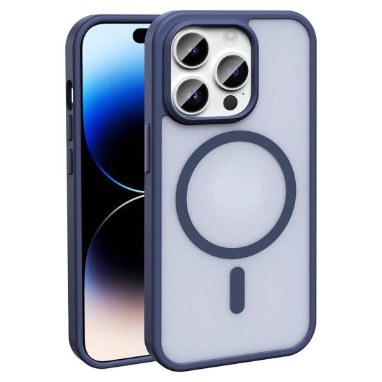 iPhone Uyumlu 14 Pro Kılıf M-safe Şarj Özellikli Mat Arka Yüzey Zore Sio Kapak
