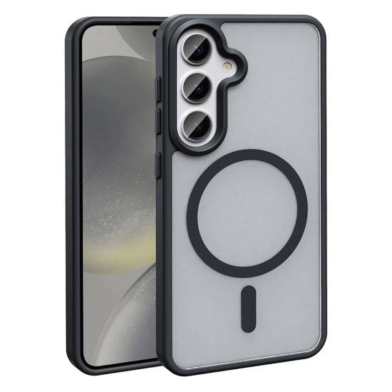 Galaxy Uyumlu S24 Kılıf M-safe Şarj Özellikli Mat Arka Yüzey Zore Sio Kapak