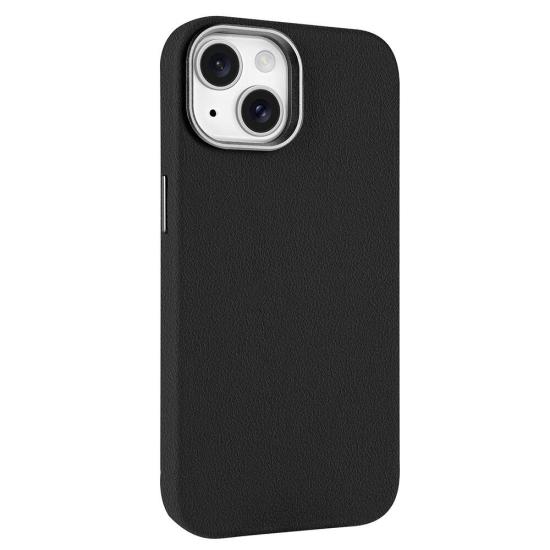 iPhone Uyumlu 15 Kılıf M-safe Şarj Özellikli PU Deri Zore Adora Kapak