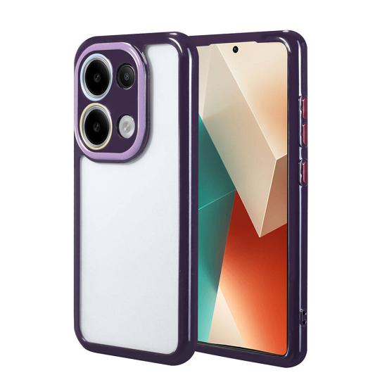 Xiaomi Uyumlu  Redmi Note 13 4G Kılıf Kamera Korumalı Renkli Kenar ve Çerçeve Tasarımlı Zore Vitamin Kapak