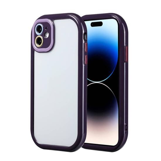 iPhone Uyumlu 11 Kılıf Kamera Korumalı Renkli Kenar ve Çerçeve Tasarımlı Zore Vitamin Kapak